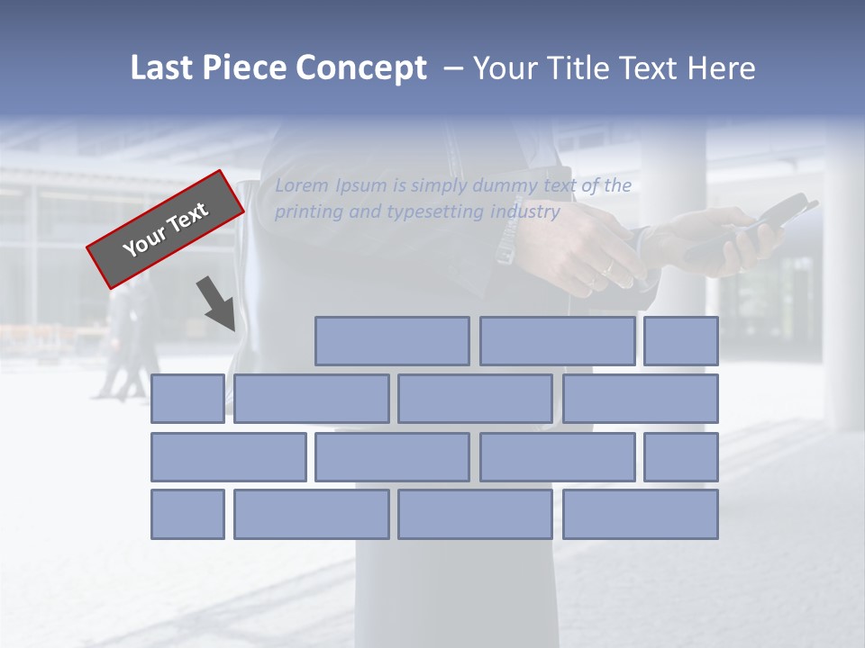 Business People On An Aeroplane PowerPoint Template