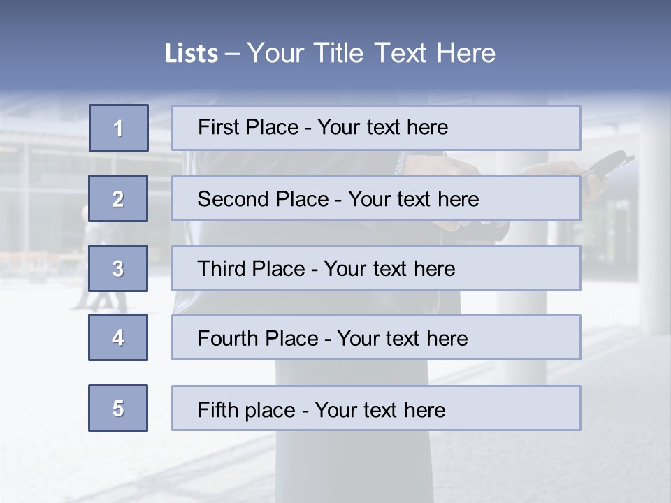 Business People On An Aeroplane PowerPoint Template