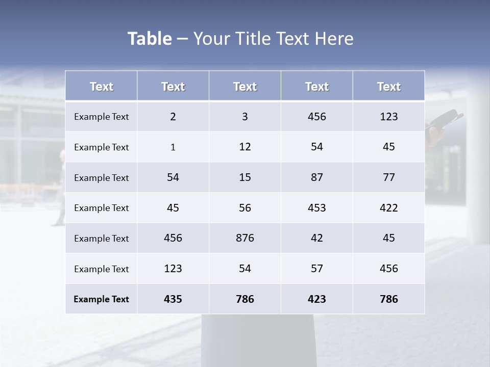 Business People On An Aeroplane PowerPoint Template