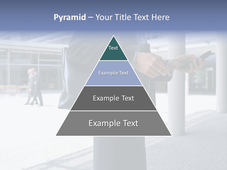 Business People On An Aeroplane PowerPoint Template
