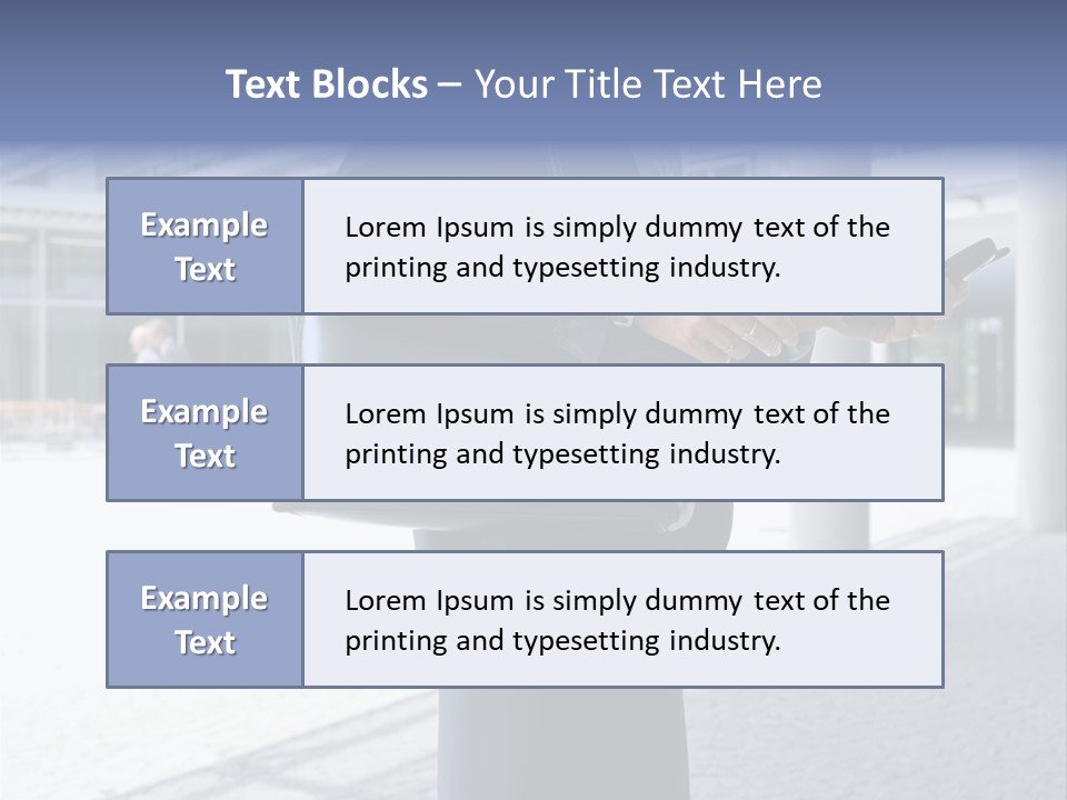 Business People On An Aeroplane PowerPoint Template