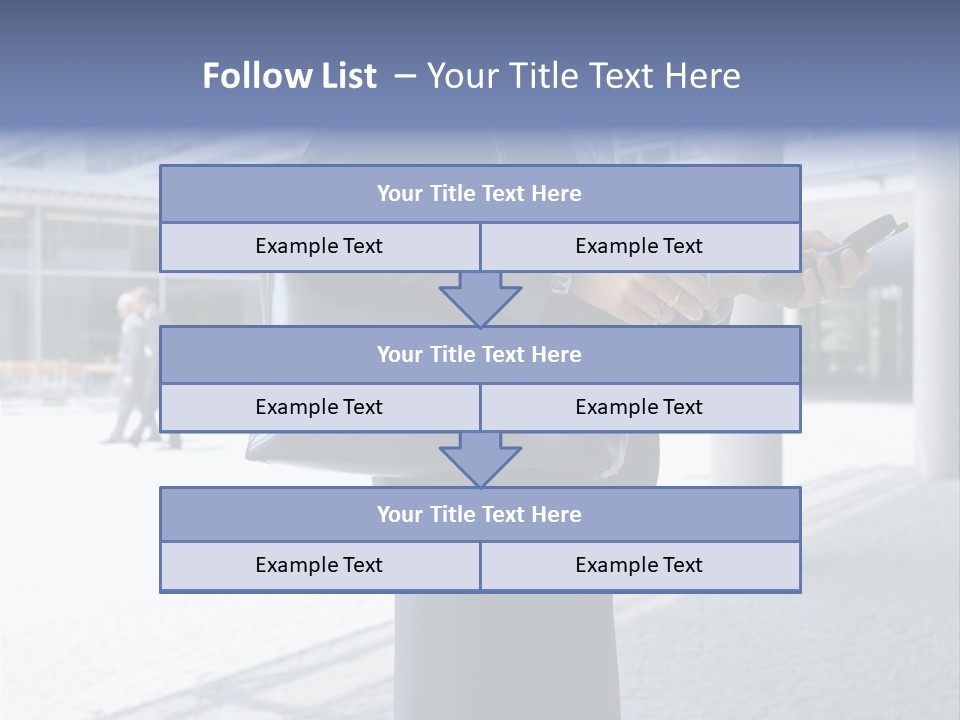 Business People On An Aeroplane PowerPoint Template