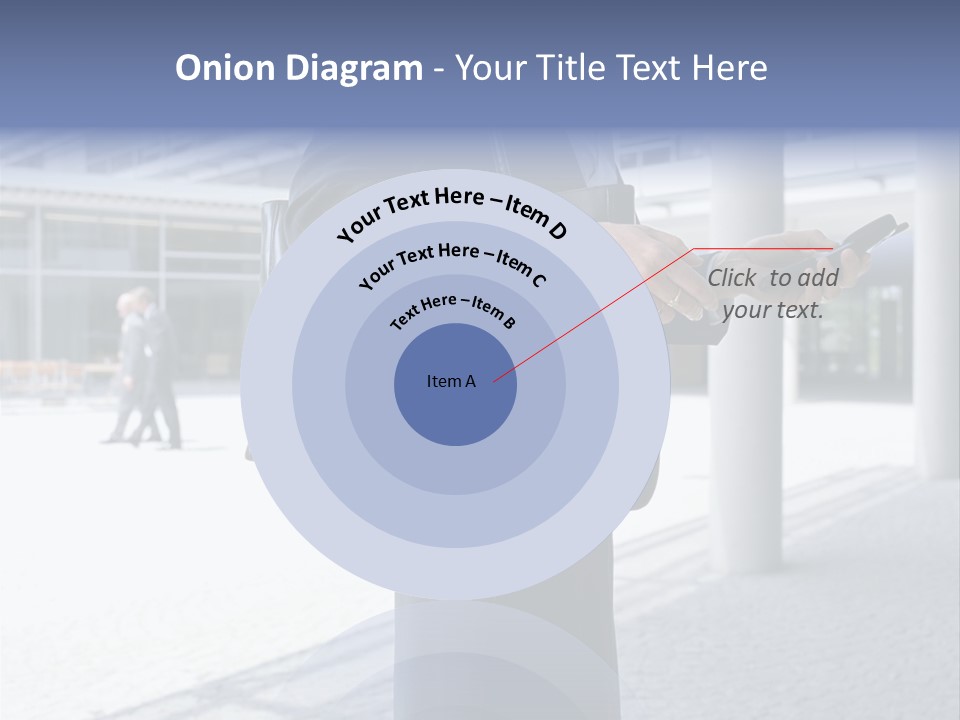Business People On An Aeroplane PowerPoint Template