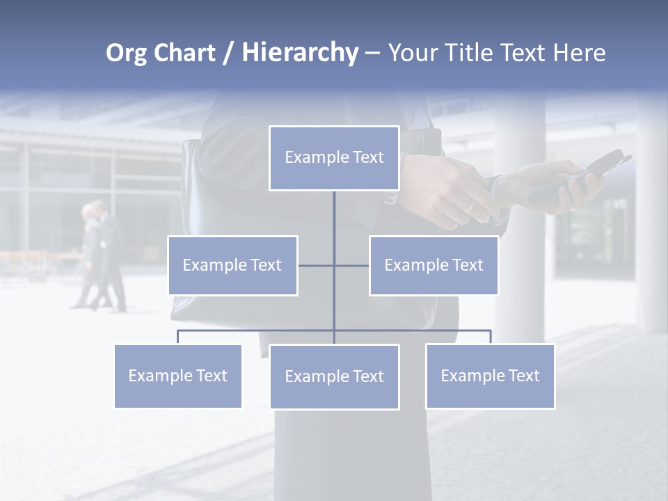 Business People On An Aeroplane PowerPoint Template