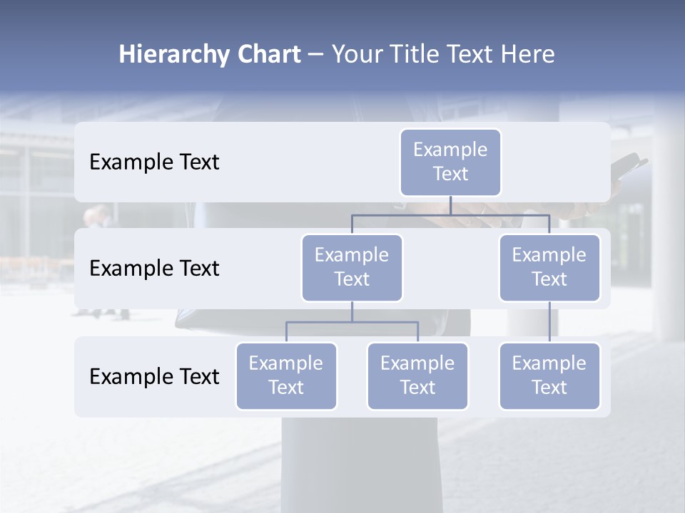 Business People On An Aeroplane PowerPoint Template