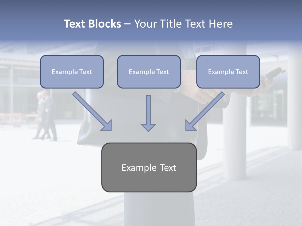 Business People On An Aeroplane PowerPoint Template
