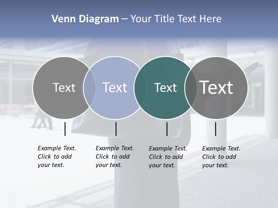 Business People On An Aeroplane PowerPoint Template