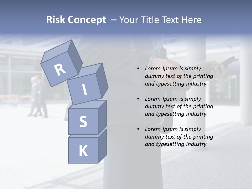 Business People On An Aeroplane PowerPoint Template