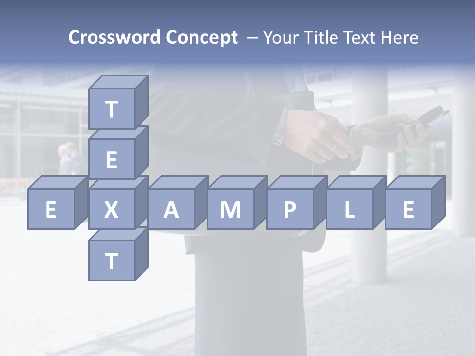 Business People On An Aeroplane PowerPoint Template