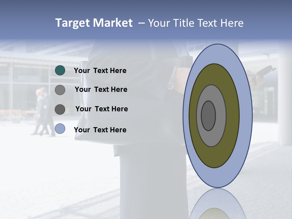 Business People On An Aeroplane PowerPoint Template