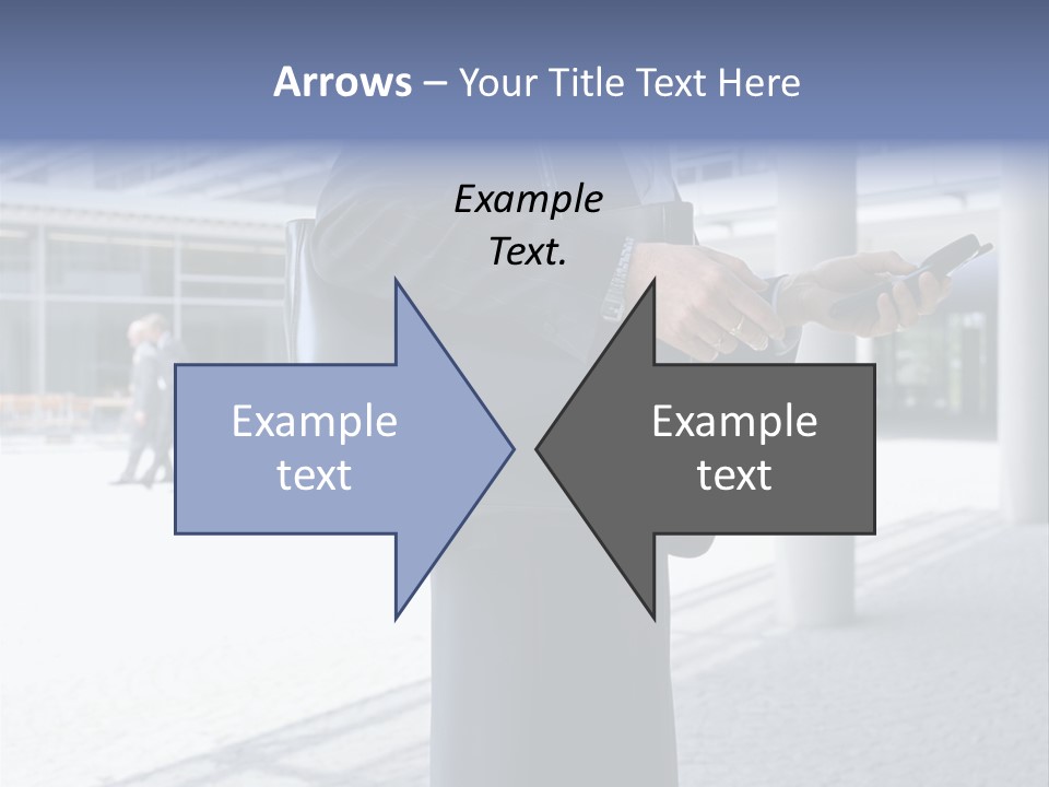 Business People On An Aeroplane PowerPoint Template
