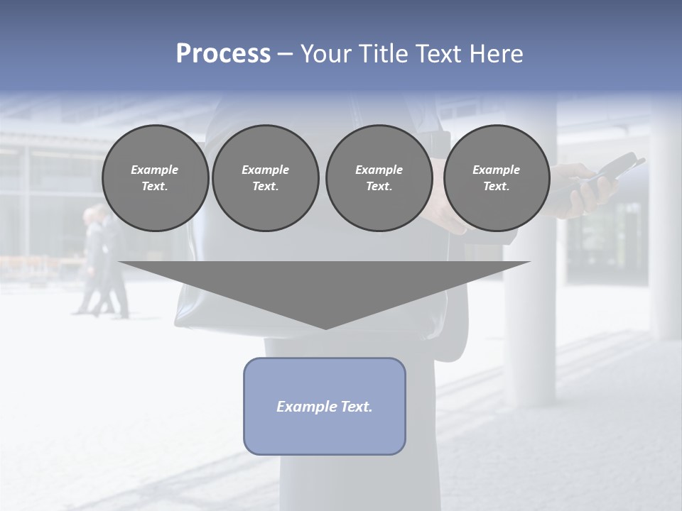 Business People On An Aeroplane PowerPoint Template