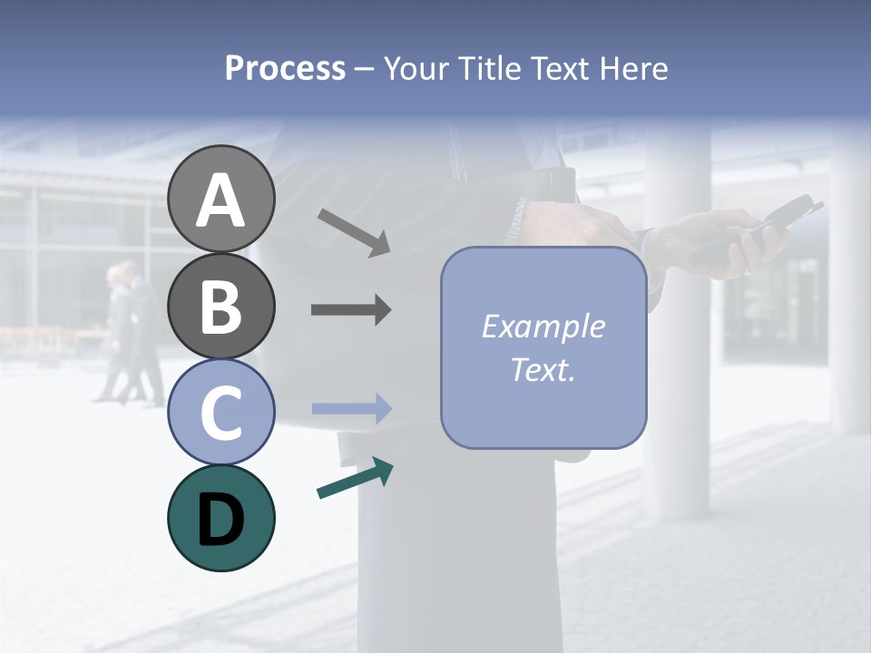 Business People On An Aeroplane PowerPoint Template