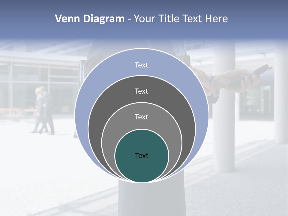 Business People On An Aeroplane PowerPoint Template