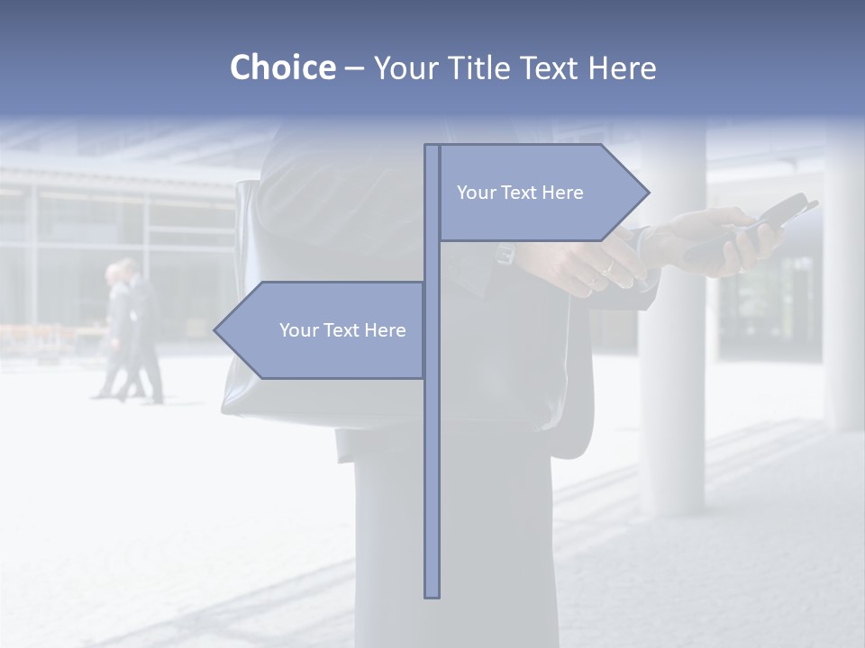 Business People On An Aeroplane PowerPoint Template