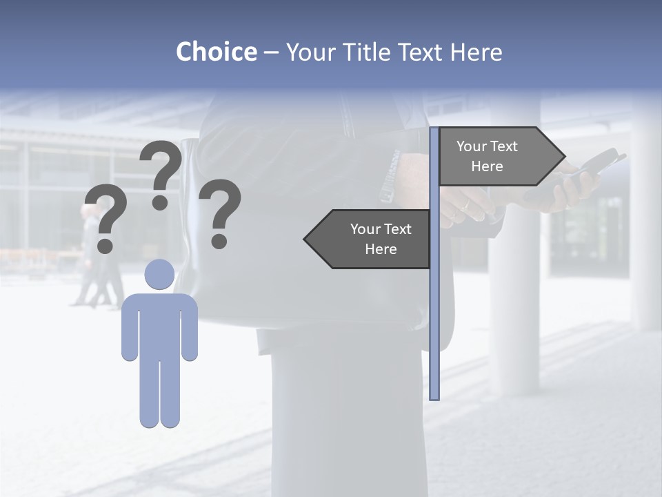 Business People On An Aeroplane PowerPoint Template