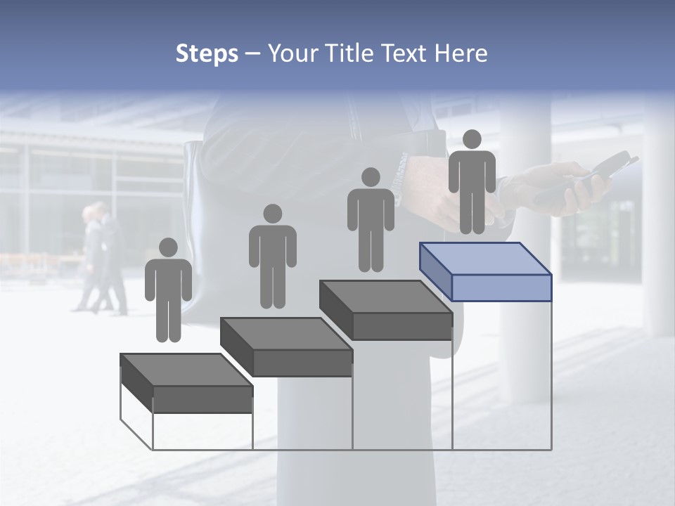 Business People On An Aeroplane PowerPoint Template