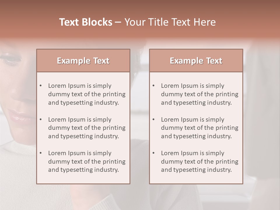 Woman Using Mobile Phone In Departure Lounge PowerPoint Template