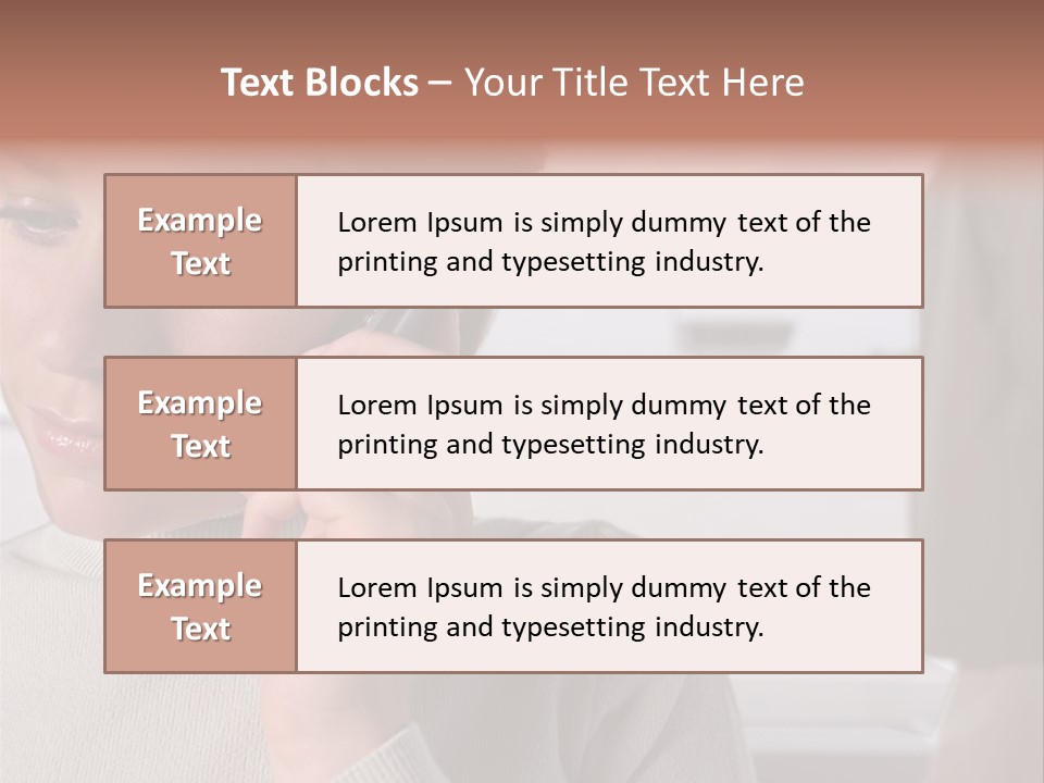 Woman Using Mobile Phone In Departure Lounge PowerPoint Template