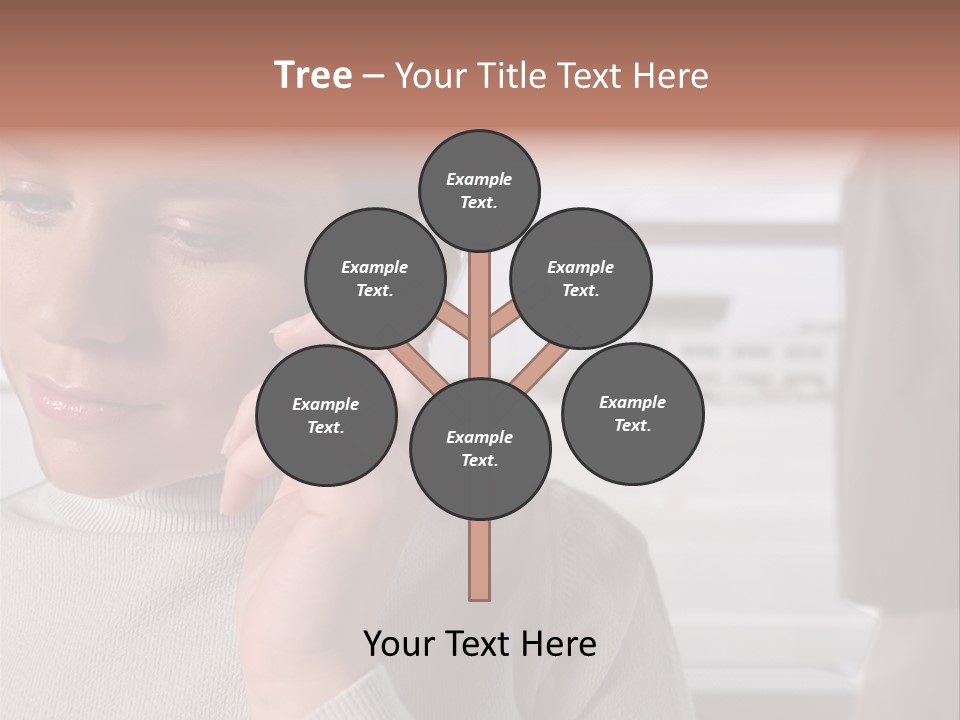 Woman Using Mobile Phone In Departure Lounge PowerPoint Template