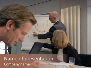 Business People In A Presentation PowerPoint Template