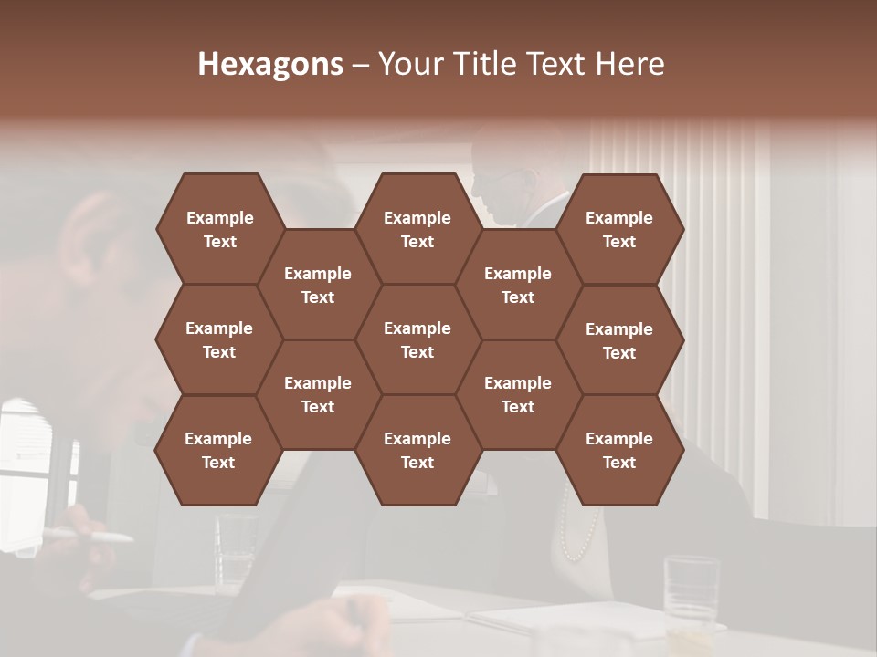 Business People In A Presentation PowerPoint Template