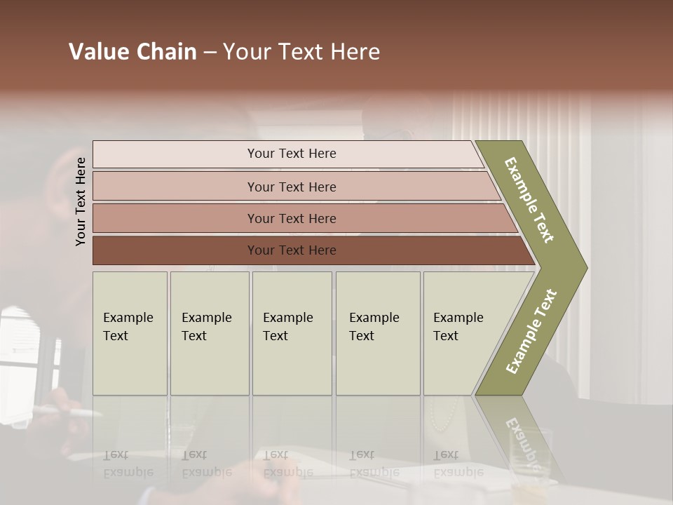 Business People In A Presentation PowerPoint Template