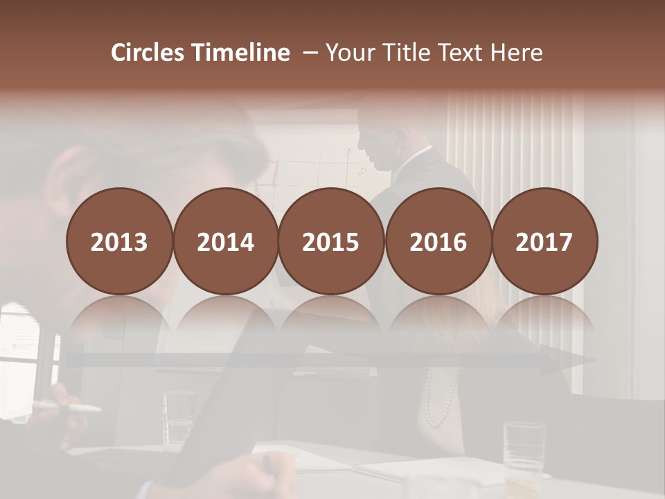 Business People In A Presentation PowerPoint Template