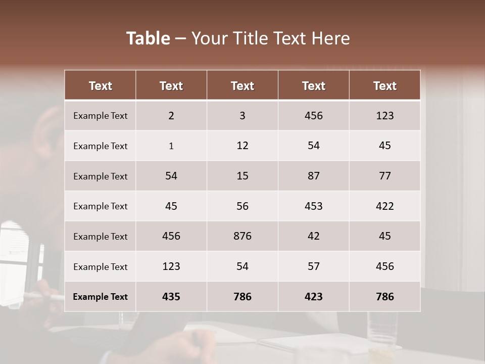 Business People In A Presentation PowerPoint Template