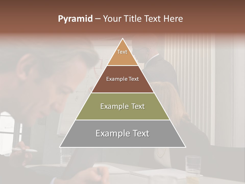 Business People In A Presentation PowerPoint Template