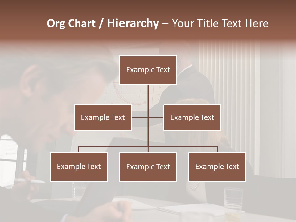Business People In A Presentation PowerPoint Template