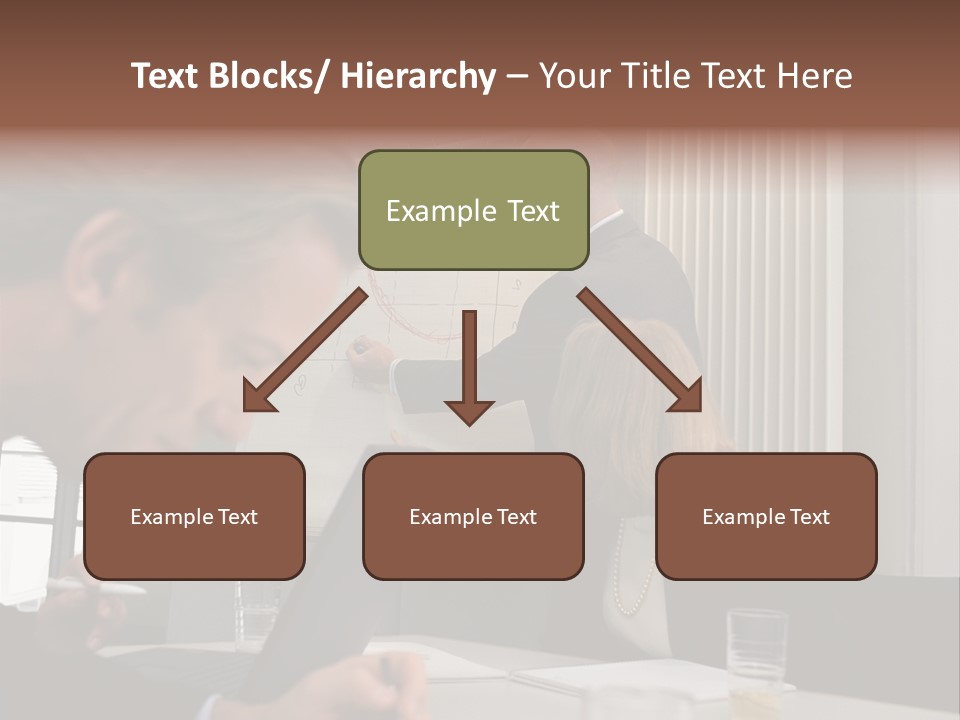Business People In A Presentation PowerPoint Template