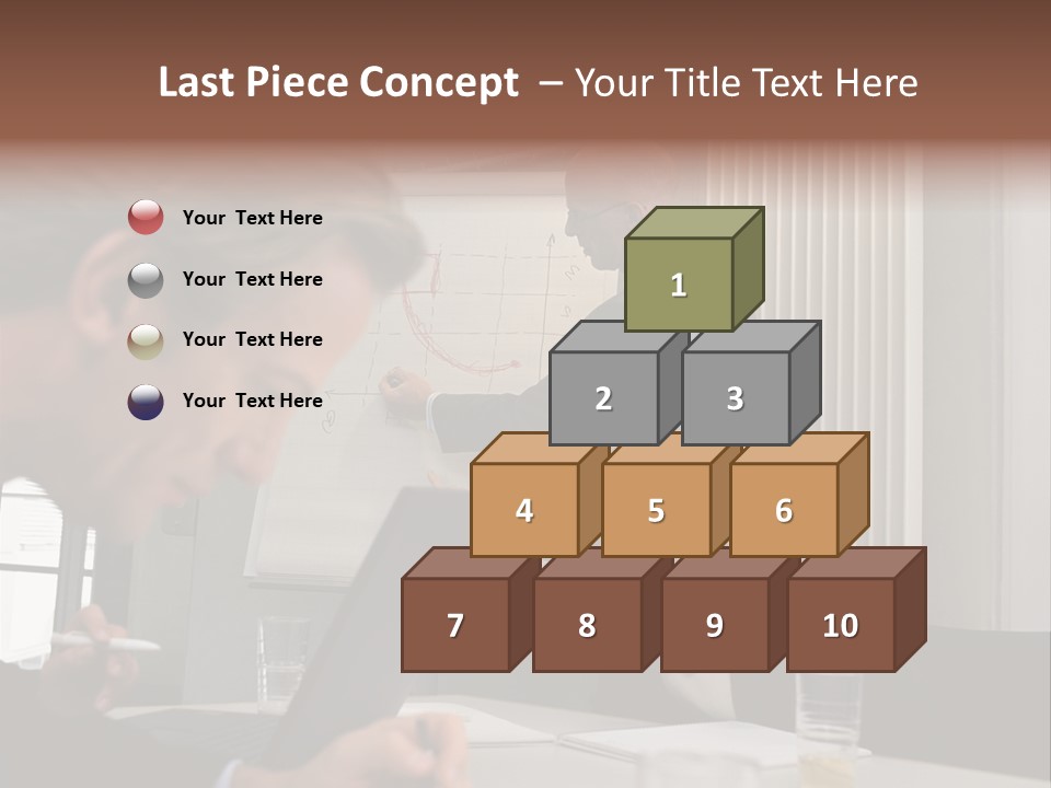 Business People In A Presentation PowerPoint Template