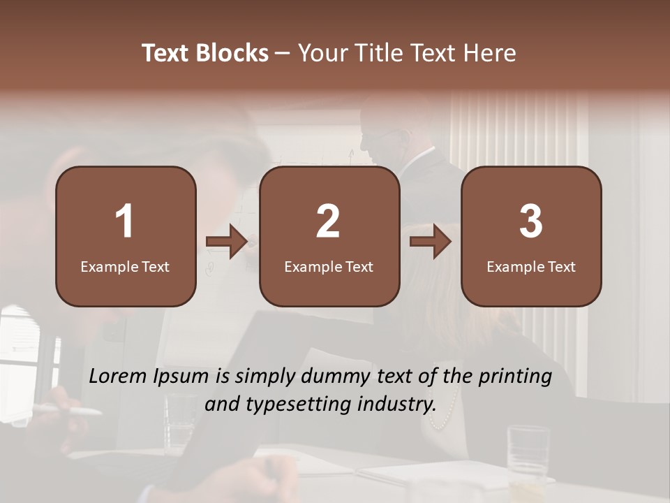 Business People In A Presentation PowerPoint Template