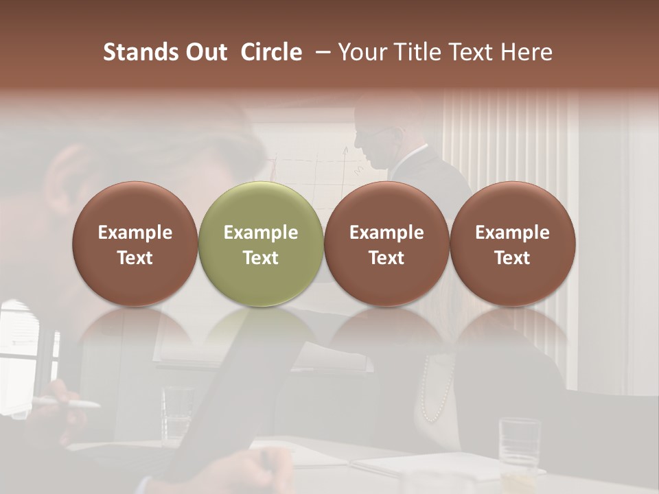 Business People In A Presentation PowerPoint Template