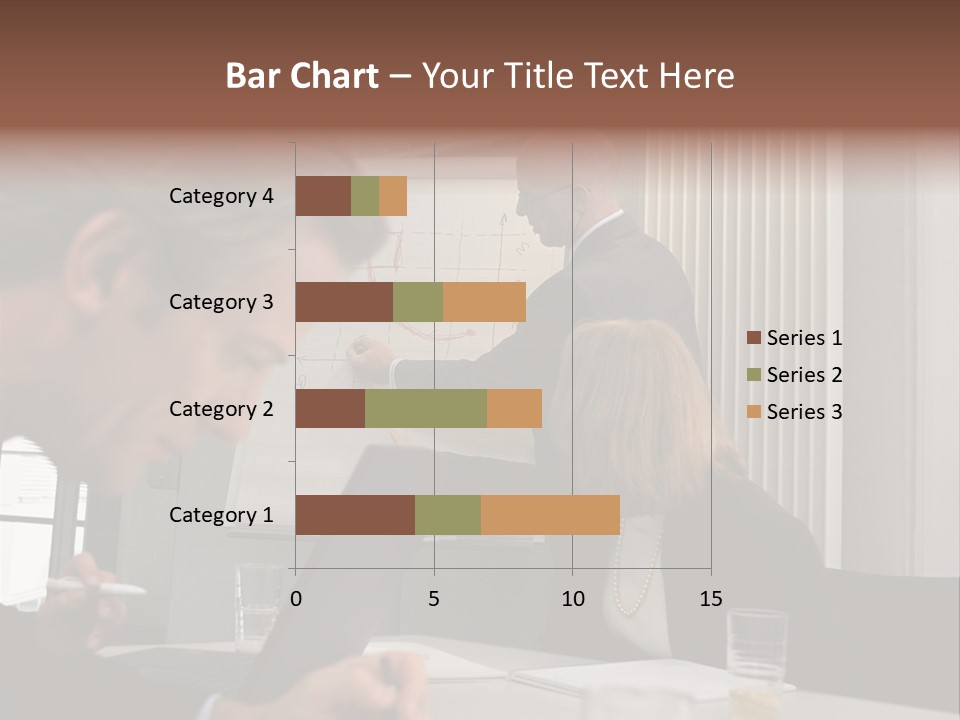 Business People In A Presentation PowerPoint Template