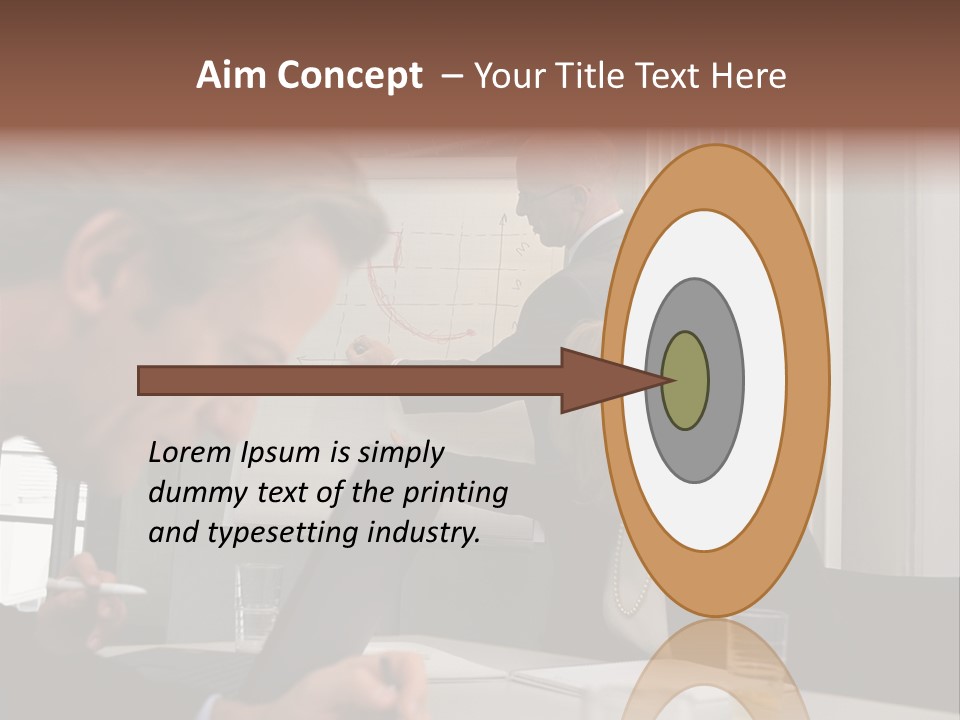 Business People In A Presentation PowerPoint Template