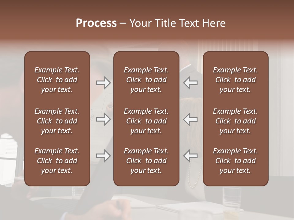 Business People In A Presentation PowerPoint Template