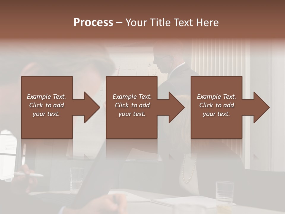 Business People In A Presentation PowerPoint Template