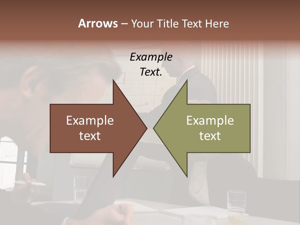 Business People In A Presentation PowerPoint Template