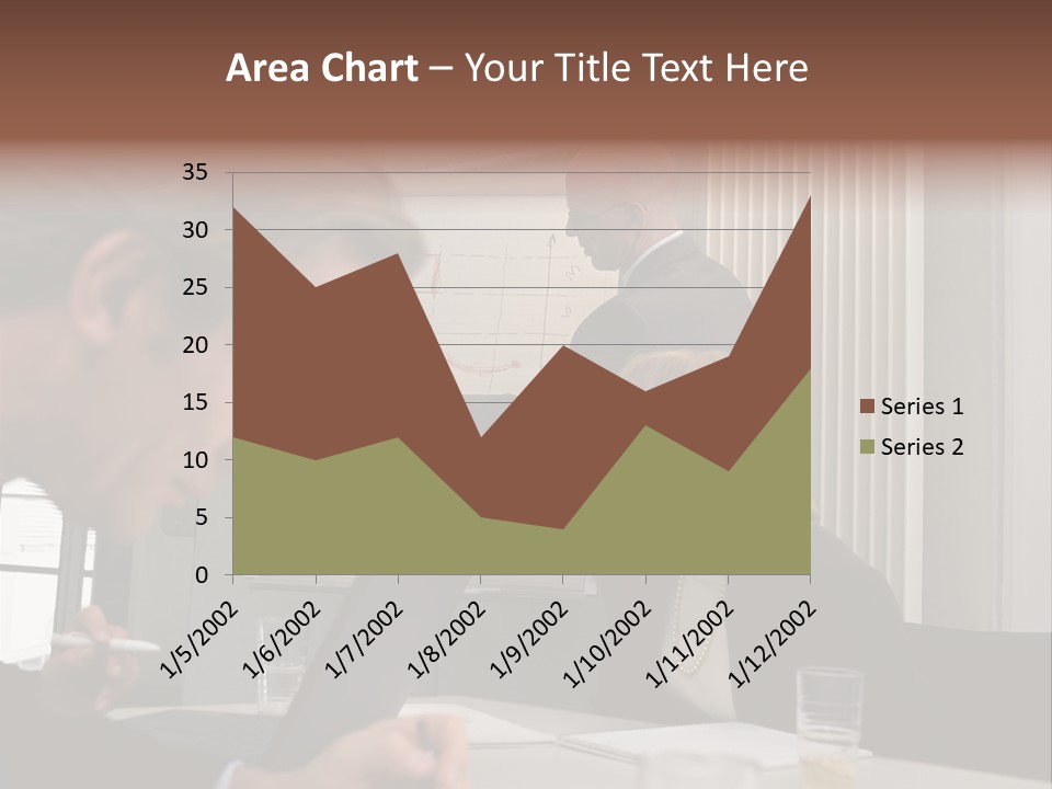 Business People In A Presentation PowerPoint Template