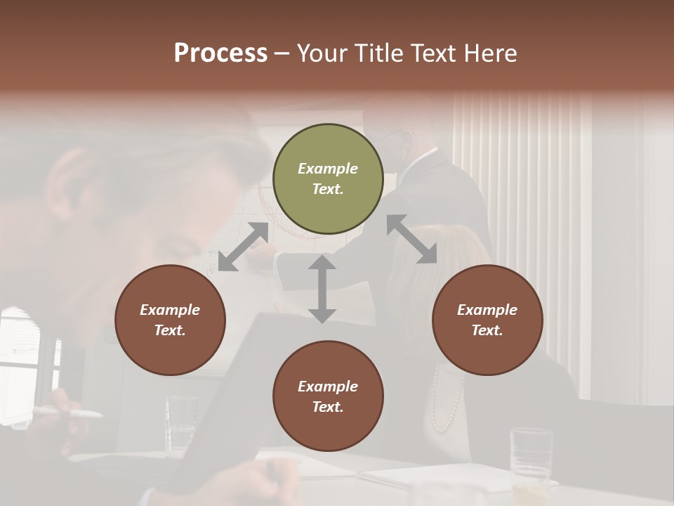 Business People In A Presentation PowerPoint Template