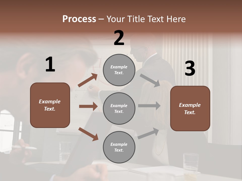 Business People In A Presentation PowerPoint Template