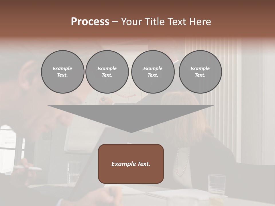Business People In A Presentation PowerPoint Template