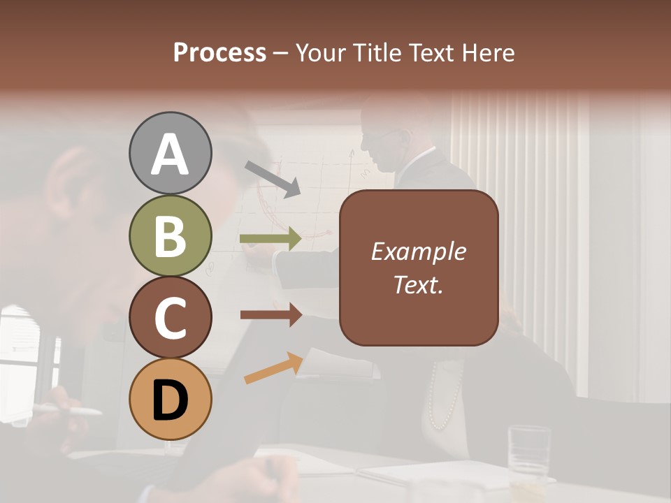 Business People In A Presentation PowerPoint Template