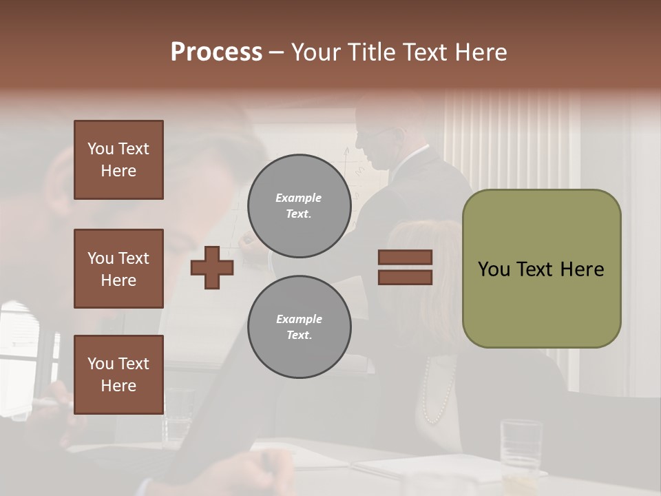 Business People In A Presentation PowerPoint Template