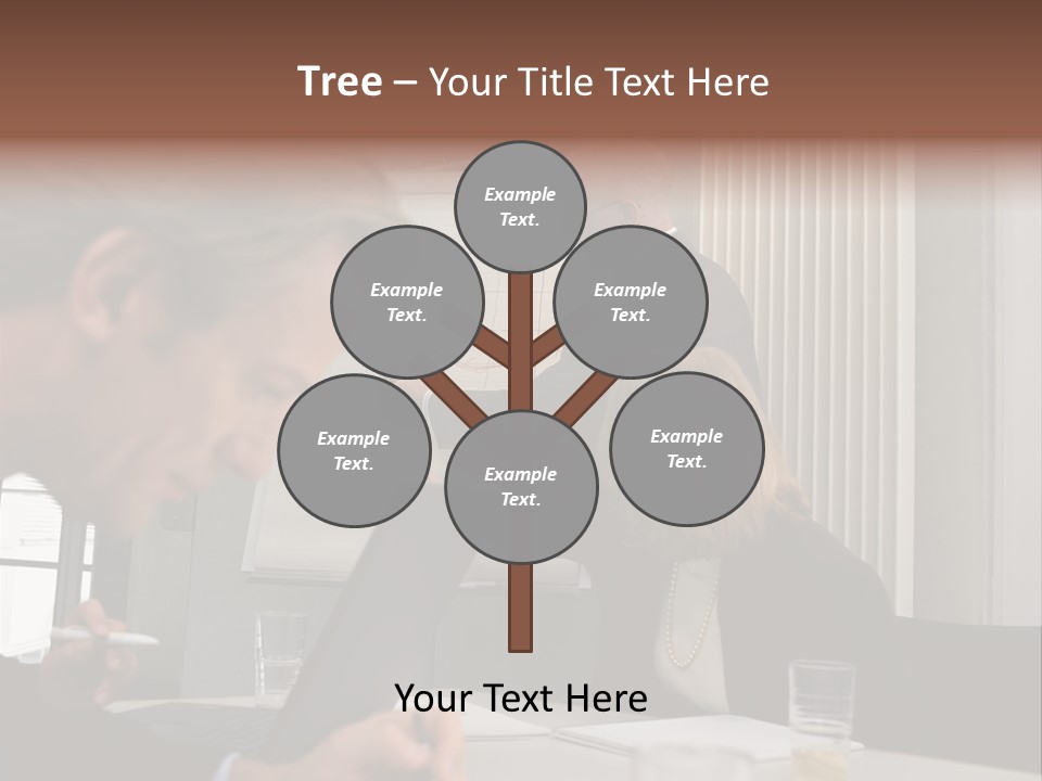 Business People In A Presentation PowerPoint Template