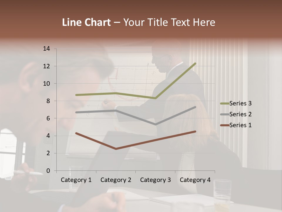 Business People In A Presentation PowerPoint Template