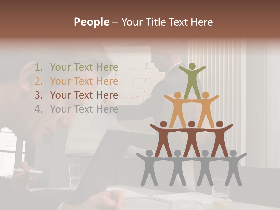 Business People In A Presentation PowerPoint Template