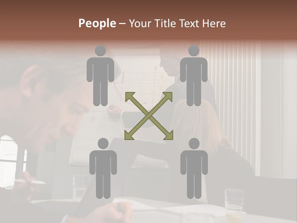 Business People In A Presentation PowerPoint Template